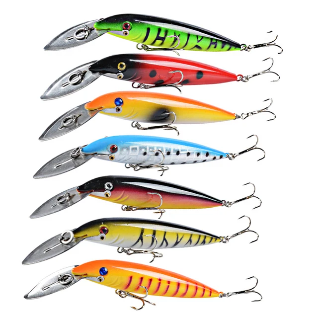 Spell Minnowdeep Diving Jerkbait Minnow Lure For Pike & Walleye - Colorful  Hard Bait