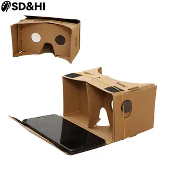 Cartone per la realtà virtuale vetro fai da te visione Ultra chiara 3D VR occhiali Film per iPhone SmartPhone auricolare dispositivo di pellicola per la casa