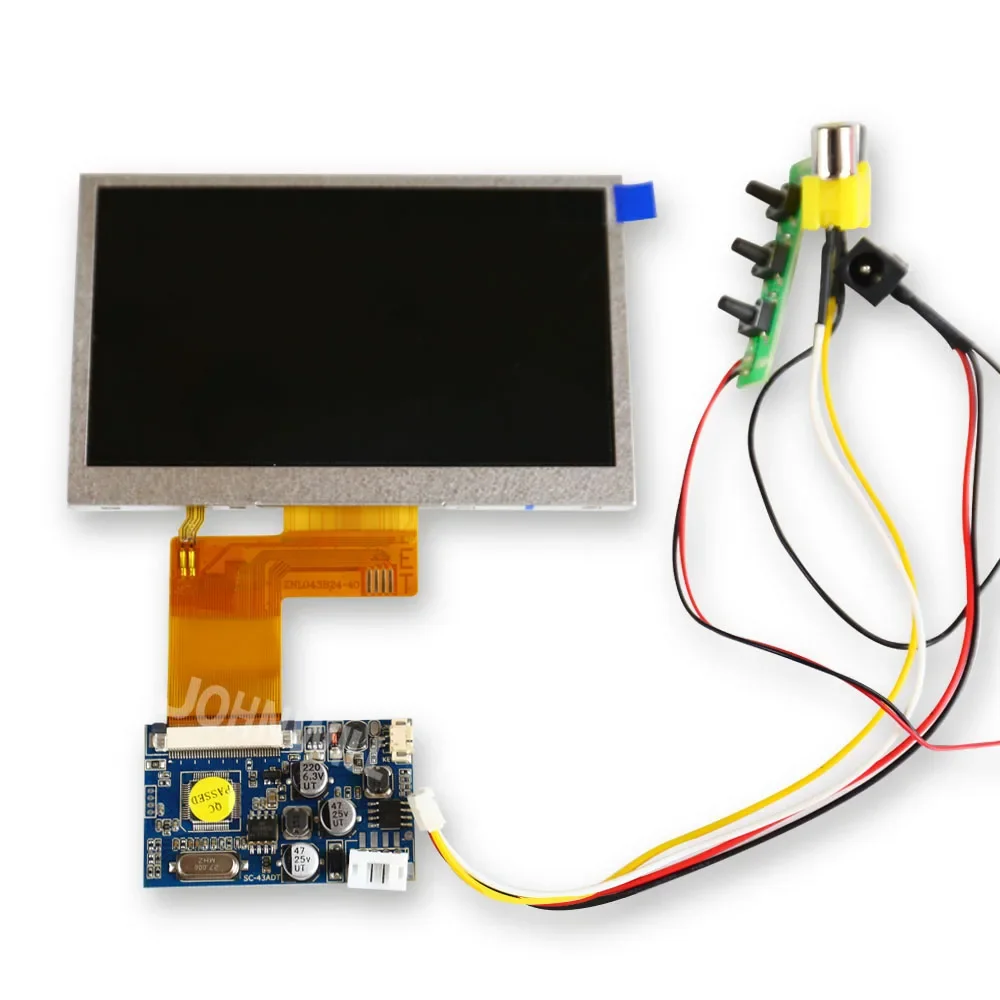 4.3 Inch LCD Display RGB 480x272 with 2 AV,LCD+AV Driver Board Module Kit for Car Digital Photo Frame Multi-function Diy Parts