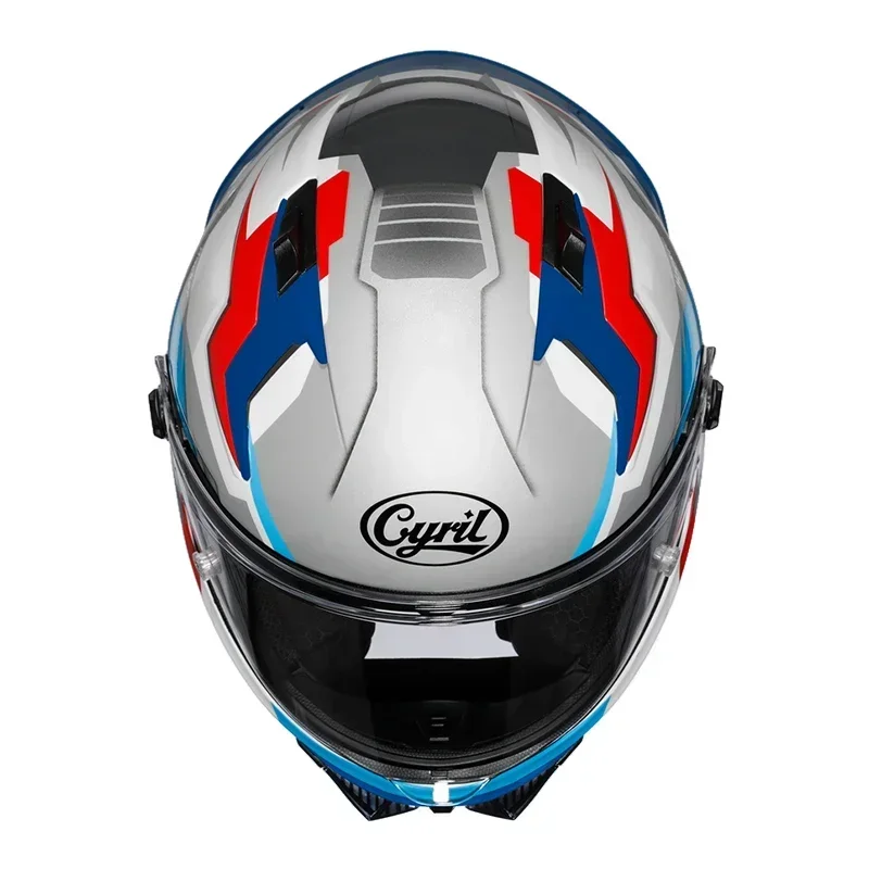 Cyril R1 Capacete de corrida de motocicleta Capacete de rosto