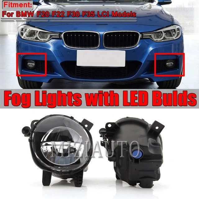 LED Fog Lights Lamps Chrome fits on BMW F20 F21 LCI / F30 F31 / F32 F33 F36