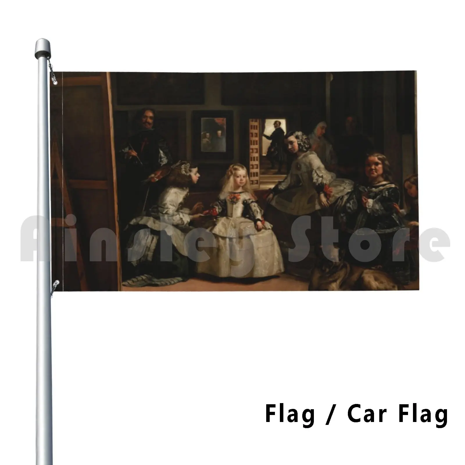 Las Meninas , Diego Velázquez , Meninas , Diego , Velazquez Outdoor Decor Flag Car Flag 2383 Las Meninas Diego