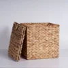 Foldable Storage storage baskets Hand Woven Cube for Shelves, Large Storage Storage Baskets Wicker basket Home Storage 3