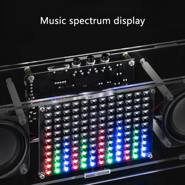 DIY-Bluetoothスピーカーキット,LEDミュージックスペクトル,電子はんだ 