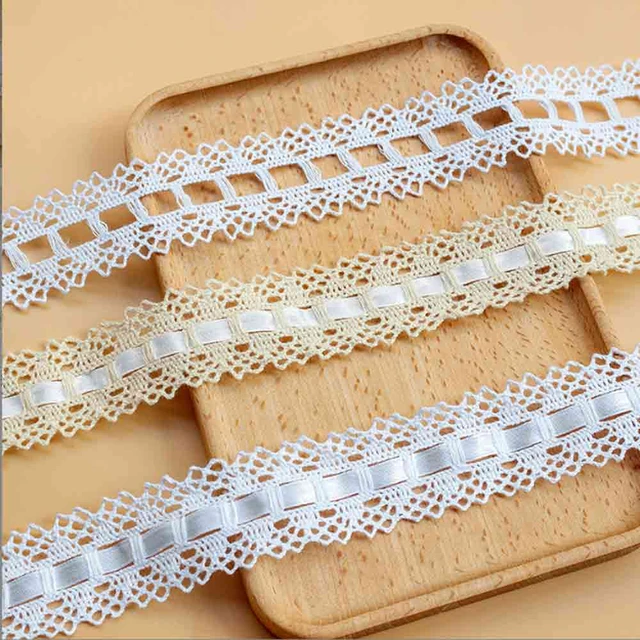 Cute Solid Color Fabric Lace Hollow Bilateral Lace Tape - Temu