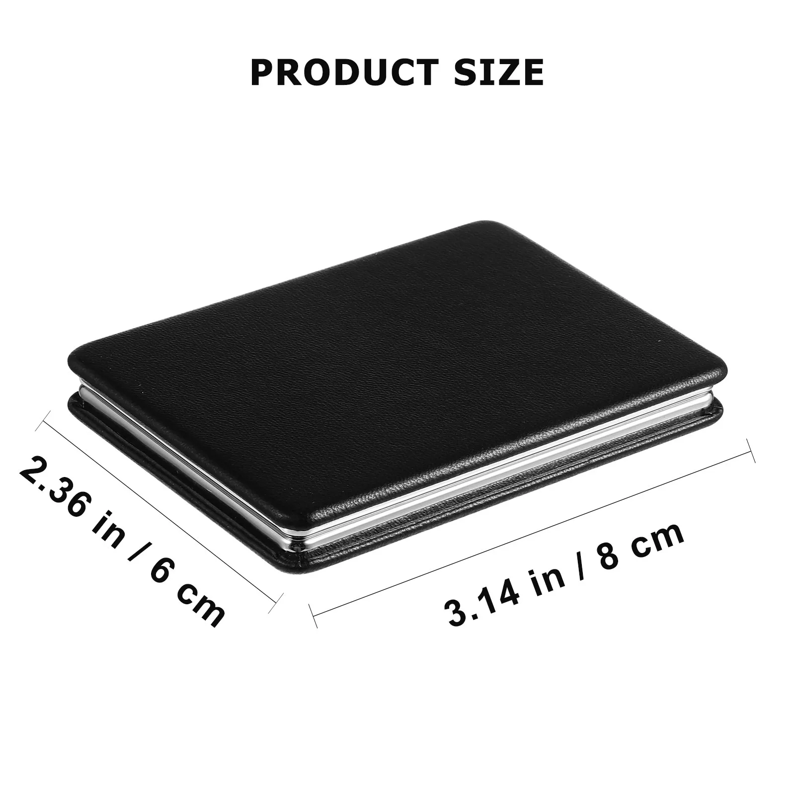 2Pcs 휴대용 메이크업 거울 세트 소형 접이식 경량 핸드 미러 포켓 사이즈 일상 야외 활동에 적합