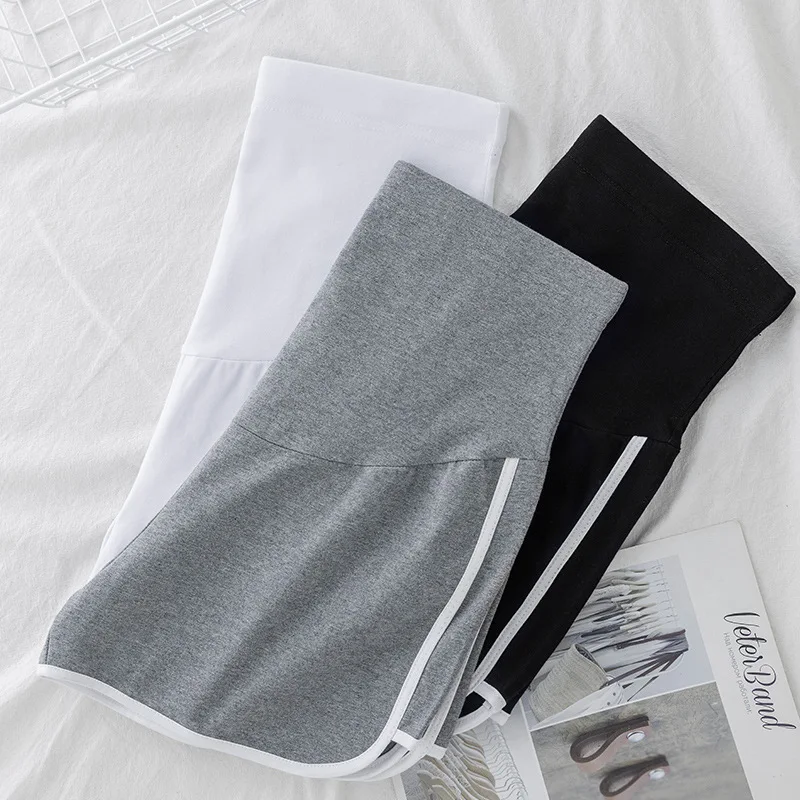 Pregnant Shorts Summer Thin Cotton Maternity Shorts Adjustable Belly Shorts Clothes for Pregnant Women Casual Pregnancy Sleep Home Wear