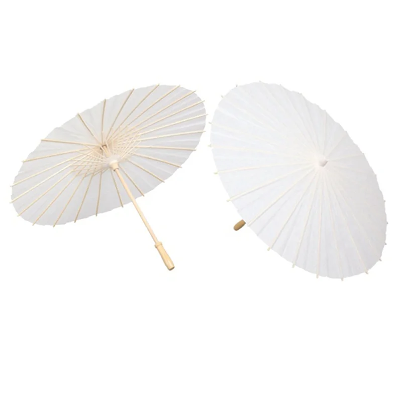 8PCS Paper Parasol Wedding Umbrella Party Favor 40cm Bamboo Umbrellas for Bridal Shower Centerpieces Photo Props