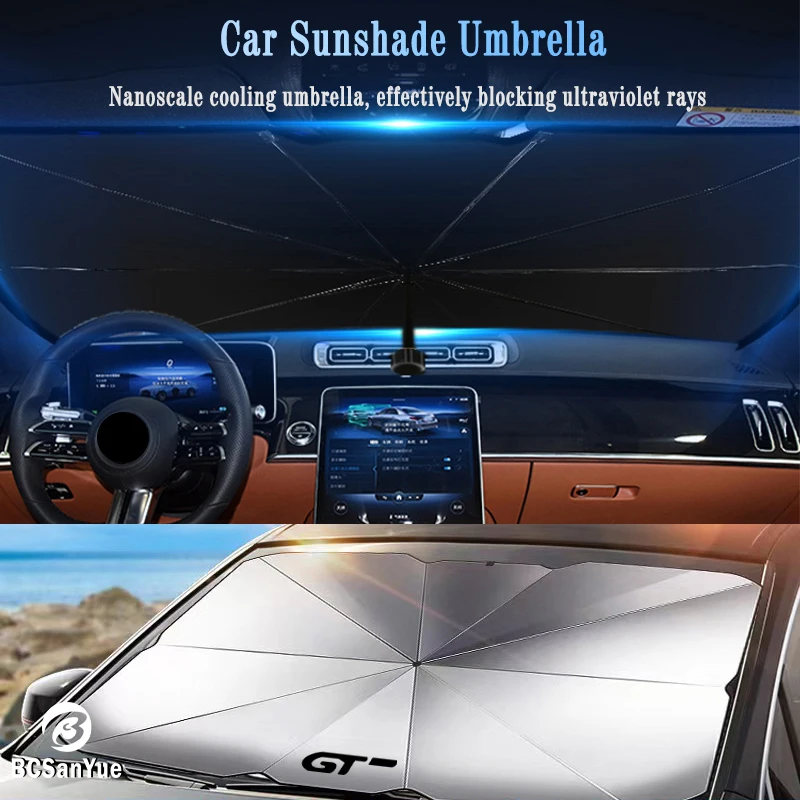 Car Windshield Sun Shade Cover Visor for Peugeot 3008 GT 308 4008 5008 508 Front Window Sunscreen Protection Parasol Accessories
