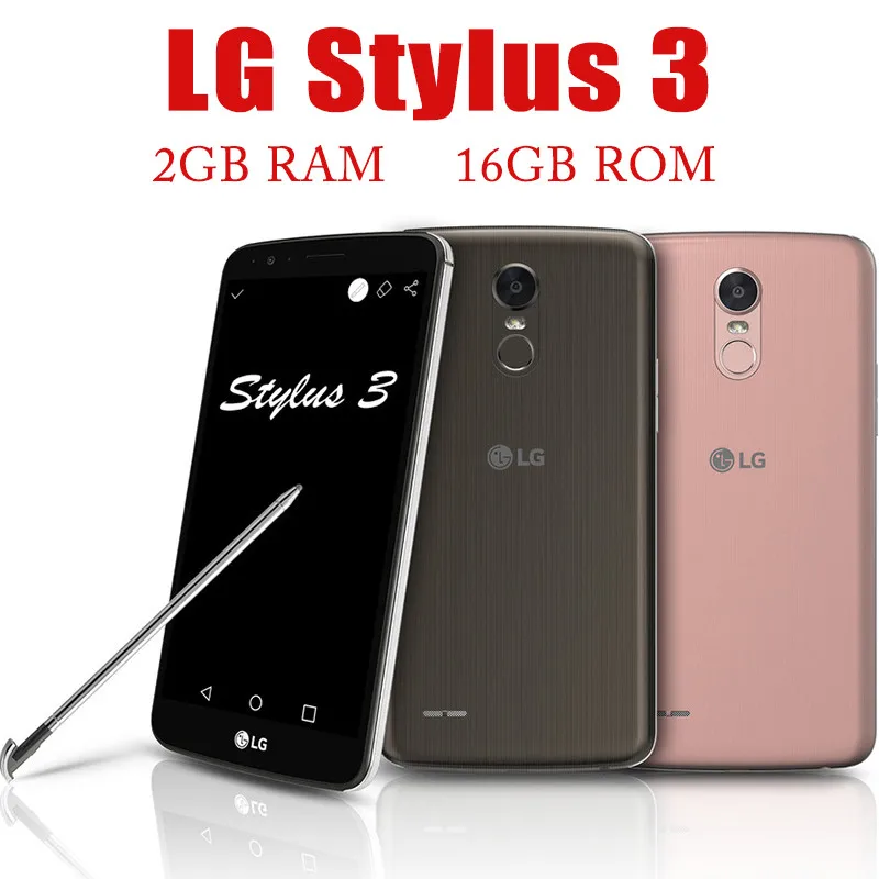 

Original Unlocked LG Stylus 3 MP450 2GB ROM 16GB RAM Cell Phone 5.0'' WiFi NFC Cheap Mobile Fast Charging Smartphone Bluetooth