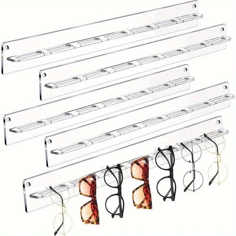 Premium Acrylic Wall Mounted Eyewear and Jewelry Display Organizer