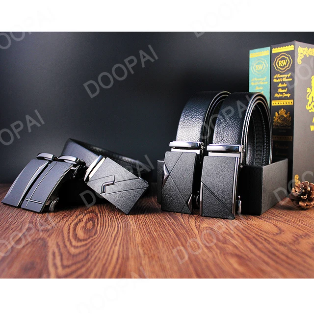 Men Belts Automatic Buckle Belt Genune Leather Authentic Girdle Belt For Men  Leather Strap Designer Women Jean Belt Long 115-130 - AliExpress
