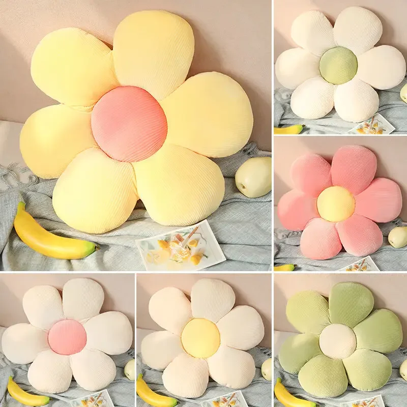 40cm 홈 장식 침실 사무용품 6 스타일 해바라기 베개 작은 데이지 쿠션 꽃잎 꽃 귀여운 생일 선물