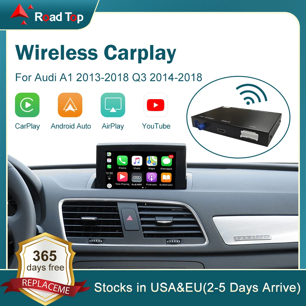 Wireless Apple Carplay Android Auto Interface For Audi A1 20132018, Q3