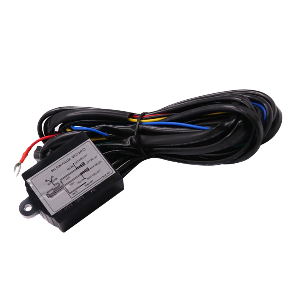

DRL Controller Multfunctional LED Daytime Running Light DRL Controller LED Daytime Running Light Liner Car Accessories (Black)