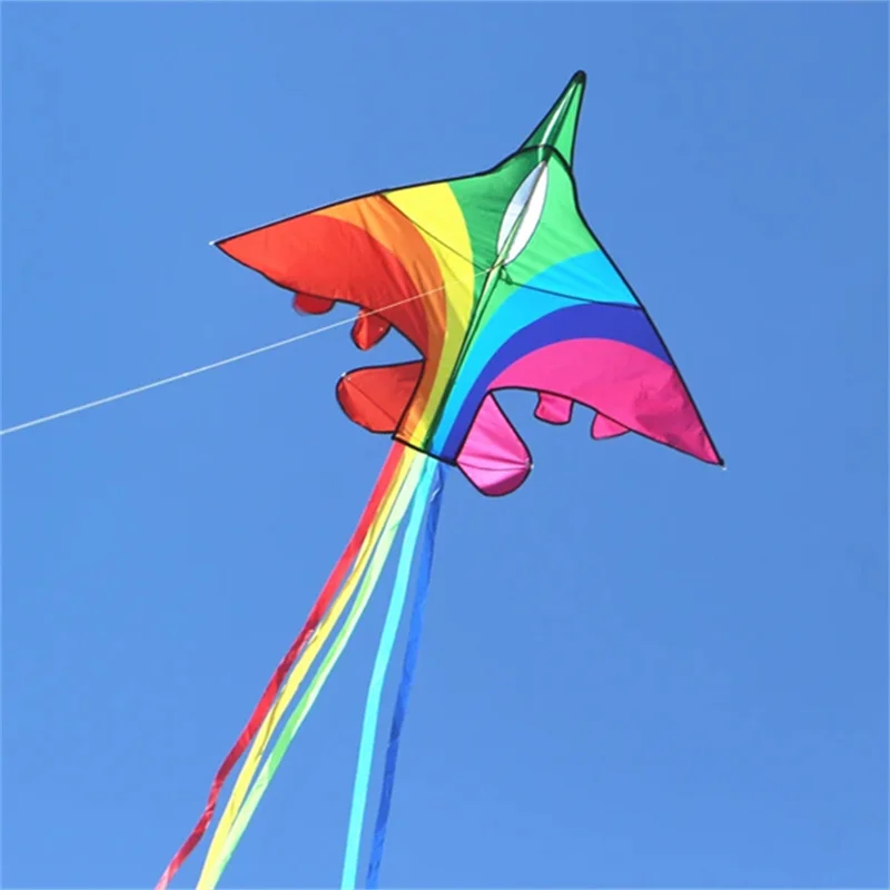 rainbow plane kites for children kites flying fighter kite line outdoor toys professional windsurf equipment