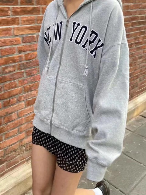 Thin Zip Hoodies Summer | Gray Hoodie Streetwear | Womens Gray Zip Hoodie |  Sweashirts - Hoodies u0026 Sweatshirts - Aliexpress