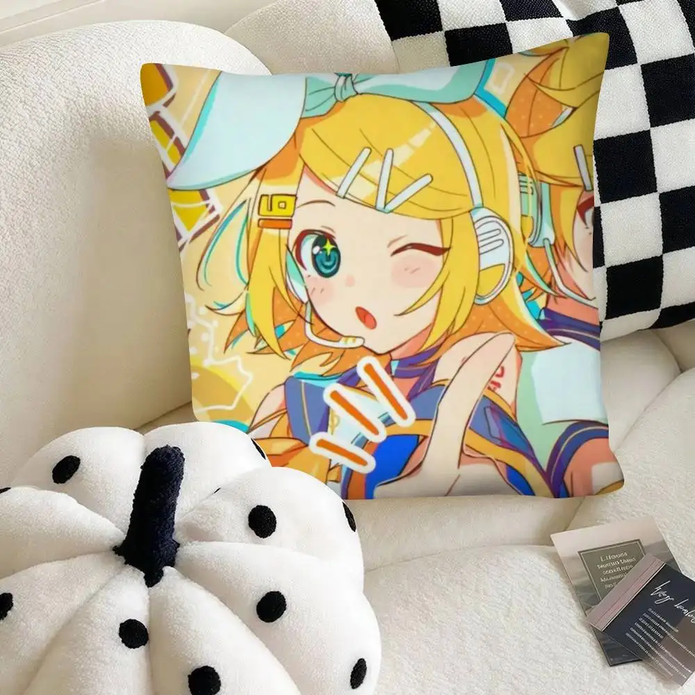 Vocaloid Singer Rin and Len Stylish Pillowcase for Bedroom and Sofa Decor