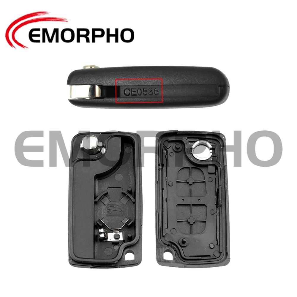 Flip Remote Car Key Shell Case For Peugeot 207 307 308 407 607 807 For Citroen C2 C3 C4 C5 C6 Berlingo Xsara HU83 VA2 key case car remote key car key car key shell key shell