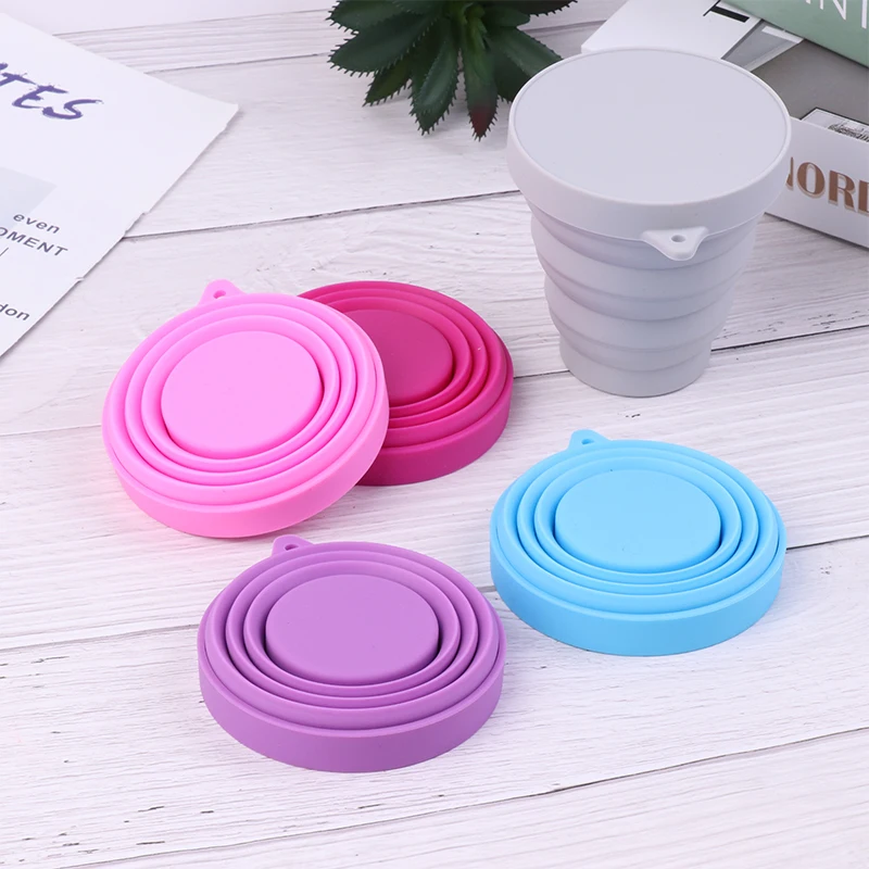 1PC Portable Menstrual Cup Collapsible Silicone Cup Sterilizing Feminine Hygiene Product