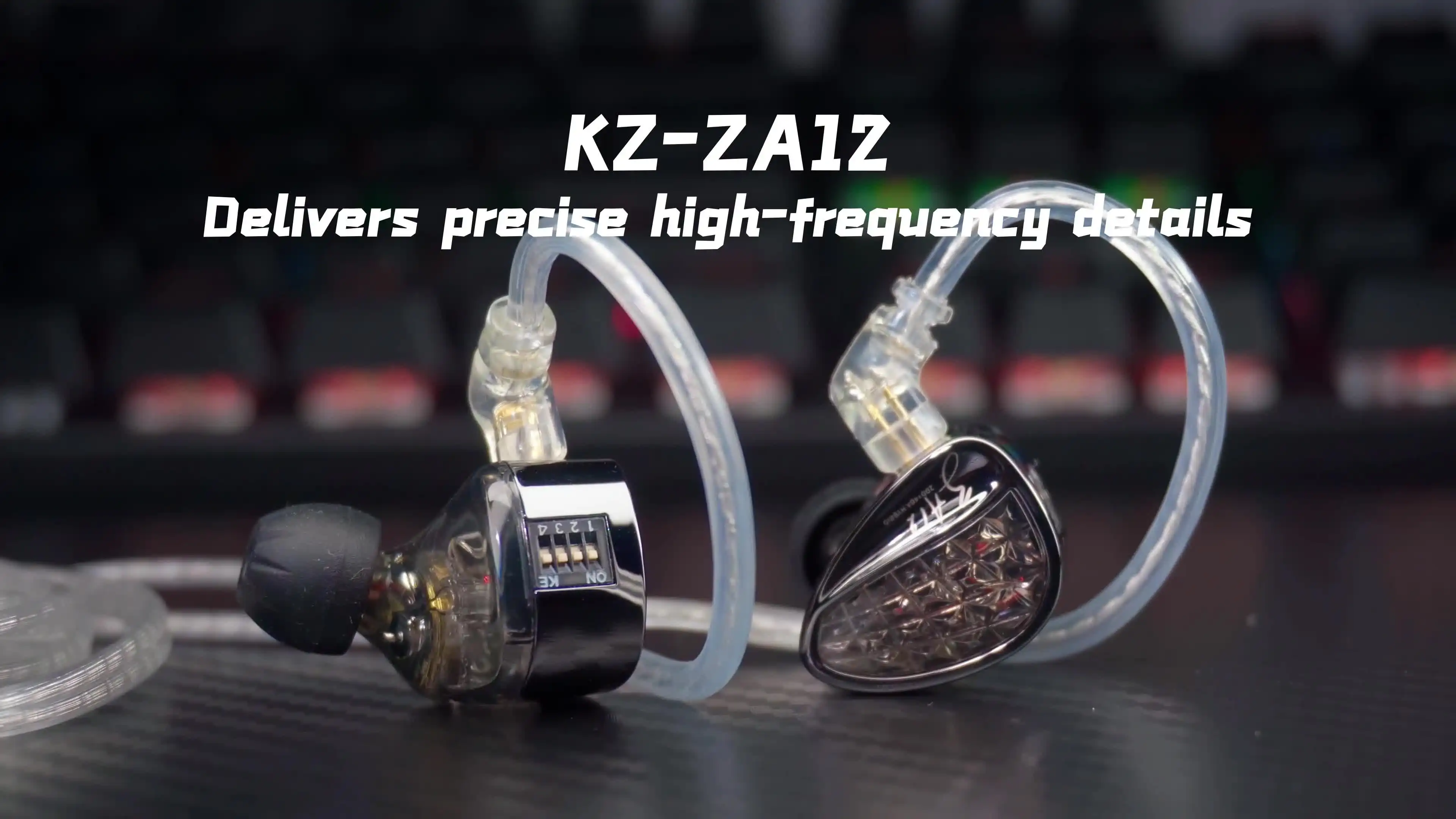 KZ ZA12 2DD+4BA Hybrid IEM Headphones Wired InEar Monitor Hifi