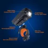 1080P Motorcycle Bike Helmet Camera Outdoor Waterproof Action Cam Drive Recorder 3 In 1 Multifunction Dash Cam with Light Horn 6