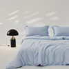Home Mulberry Silk Duvet Cover Set, Luxury 3 Piece Bedding Set, 1pc Comforter Cover 2pcs Pillowcase, Couple Bed Blanket Cover 1