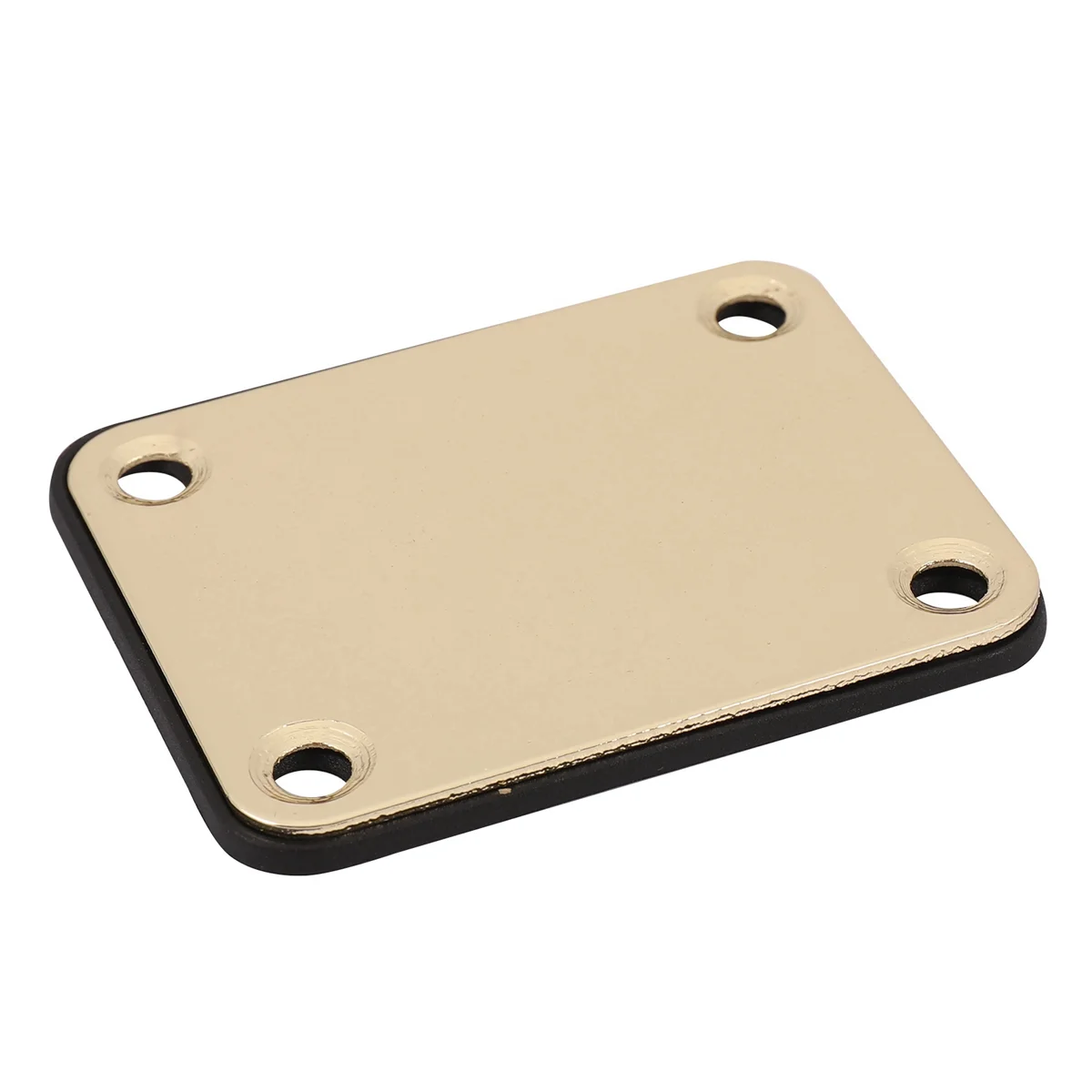BAAU 4X Gold Neck Plate with 4 Screws Replacement Part for Strat Electric Guitar