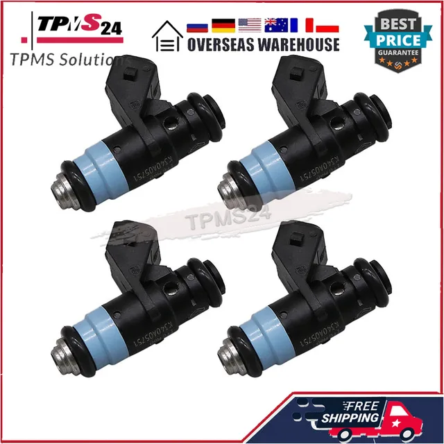 4PCS Fuel Injectors H132254 For Renault Clio Megane Scenic Modus 1.4L 16V