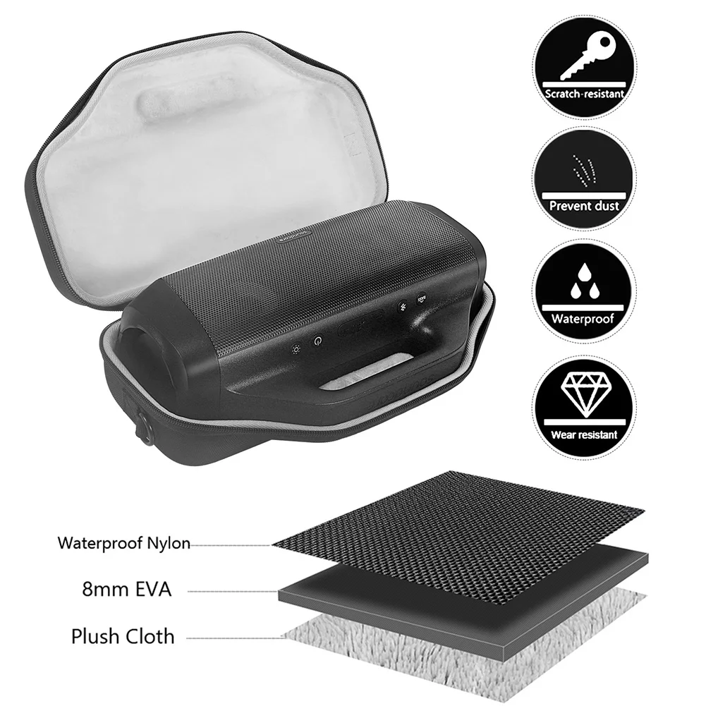 Adjustable Audio Speaker Protective Bag for Outdoor Travel Carrying Storage Bags Pouch for Anker Soundcore Motion Boom