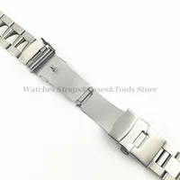 Bracelet de montre en acier inoxydable solide, double structure de sécurité, ceinture en métal de plongée, bracelet, accessoires de montre, 20mm, 22mm, 24mm, 26mm, 28mm 6