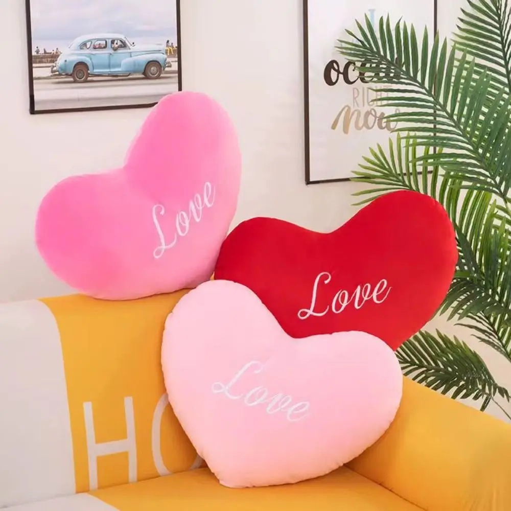 Soft Heart Plush Toys Soft Pillow PP Cotton Stuffed Pillow Kawaii Lovely Gift for Birthday Valentines Day Decorative Home Decor 5