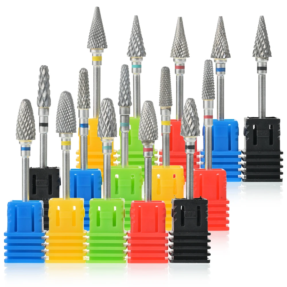 

1pc Carbide Tungsten Nail Drill Bit Rotate Burr Milling Nail Cutter Bits Manicure Nail Files Buffer Nail Art Accessory Tools TH8