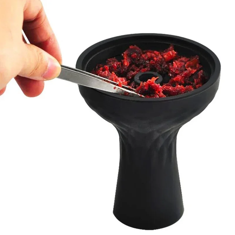 SMO Silicone One Hole Hookah Bowl Shisha Tobacco Charcoal Head Holder Water Pipe for Narghile Complete Smoking Accessories