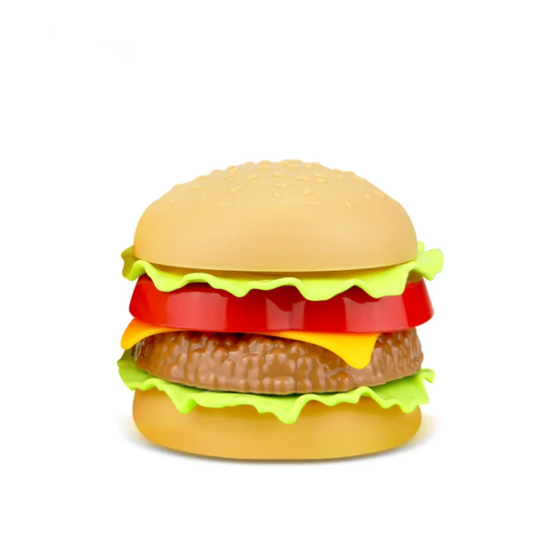 Educational Toys Kitchen Toys Pretend Kitchen Toys Pretend Food Toys Wooden Burger Toys Children Simulation Food Hamburger Hotdog French Fries Kitchen Toy Pretend Play Miniature Snack Burger Educational Toys For Kid