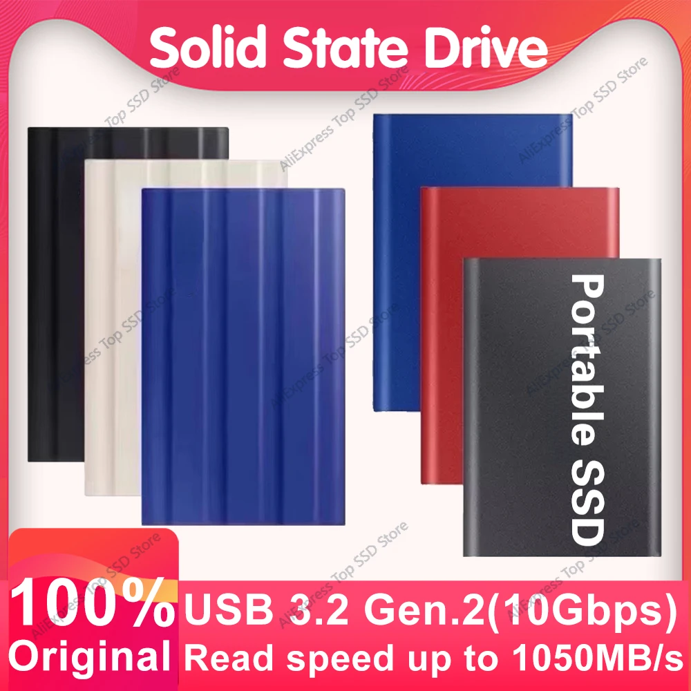 

Original T7 portable NVMe ssd 1TB 500GB 128TB Shield 4TB External Solid State Drives disco duro externo Type-C USB 3.2 Gen 2 SSD