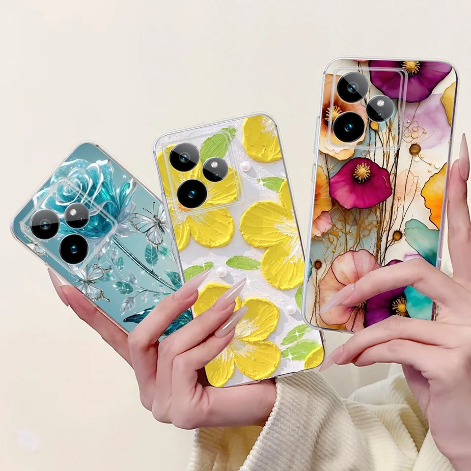 Luxury Painted Soft Silicone Phone Case - Stylish Protective Cover and s Bag