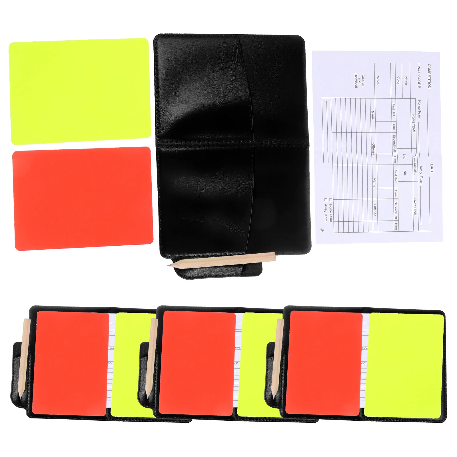 

4 Sets Game Record Supply Card Wallet with Cards Soccer Accessory Professional Delay