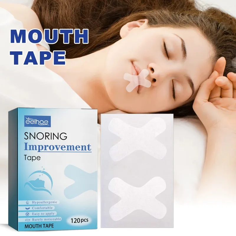 

120Pcs Sleep Strip Mouth Tape for Snoring for Better Nose Breathing Improved Nighttime Sleeping Less Mouth Breath and Snore