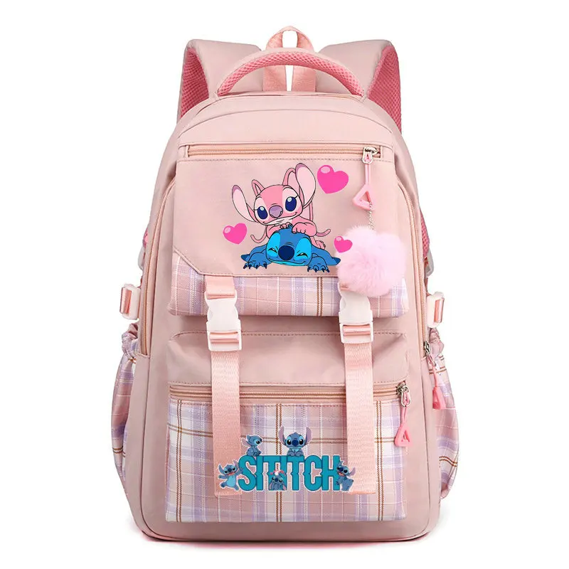 

Новый модный вместительный водонепроницаемый рюкзак для колледжа с Лило и стичем, модные женские школьные сумки для ноутбука, милая дорожная сумка для книг для девушек