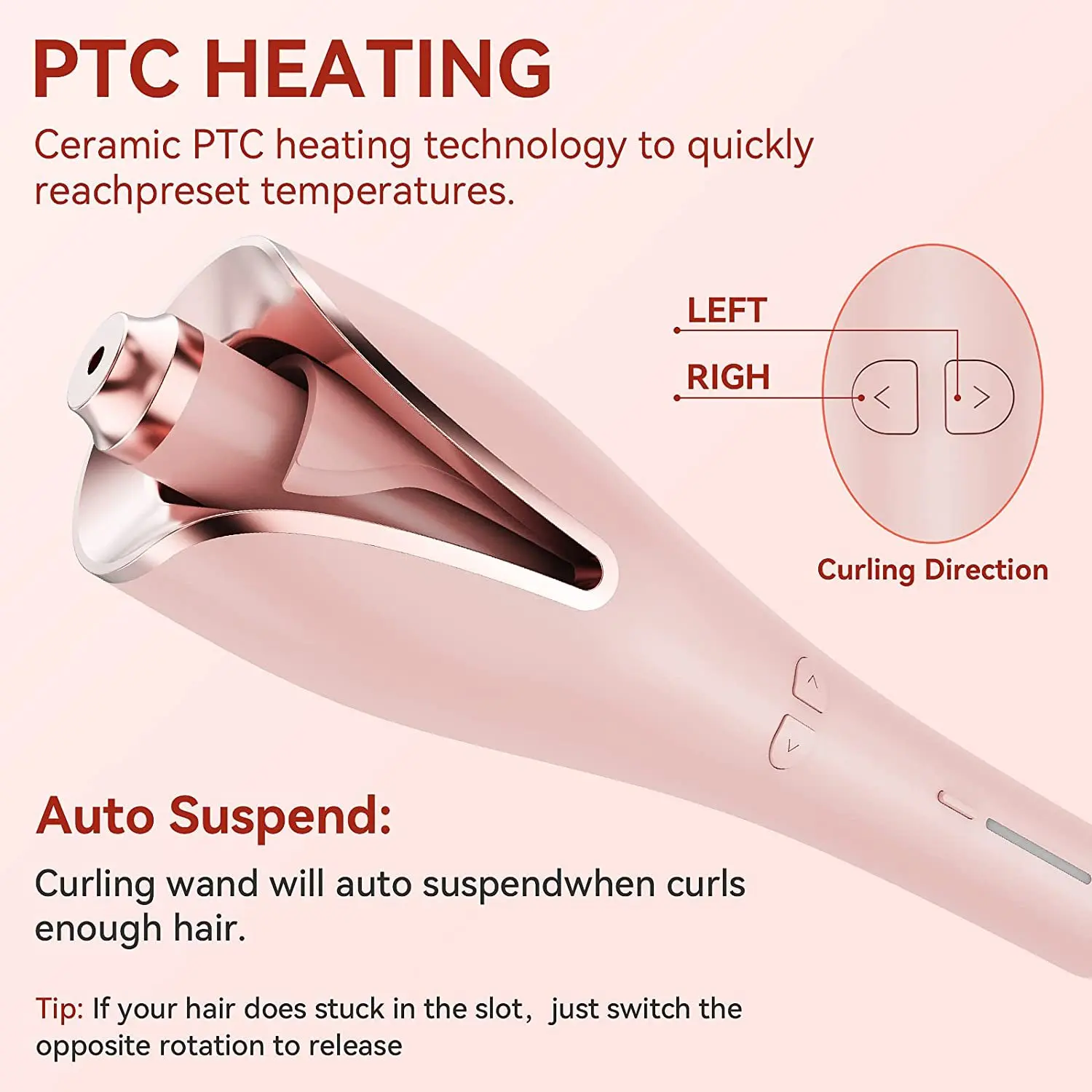 Description Picture 5 of item32mm Ceramic Negative Ion Anti-Scald Curling Irons Automatic Hair Curler Stick Rotating Curling Irons For Hair Styling Tools