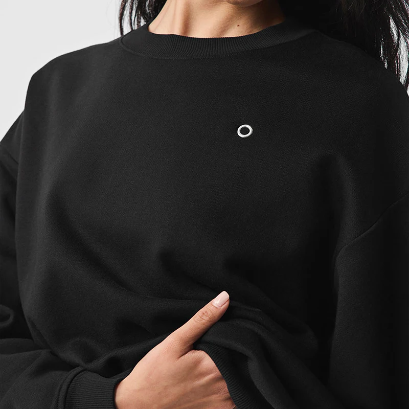 Men's And Women's Accolade round neck yoga autumn and winter unisex sportswear fashionable casual solid color top sportswear yoga top yoga shirt sports shirt
