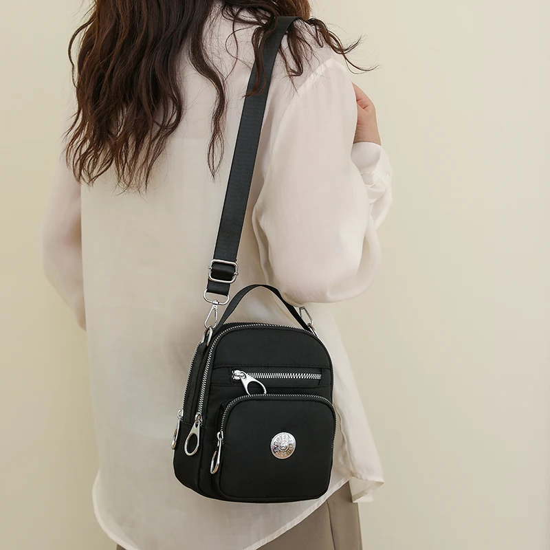 Casual Handbag for Women Waterproof Nylon Shoulder Messenger Bag Female Simple Small Crossbody Bags Ladies Purses and Handbags