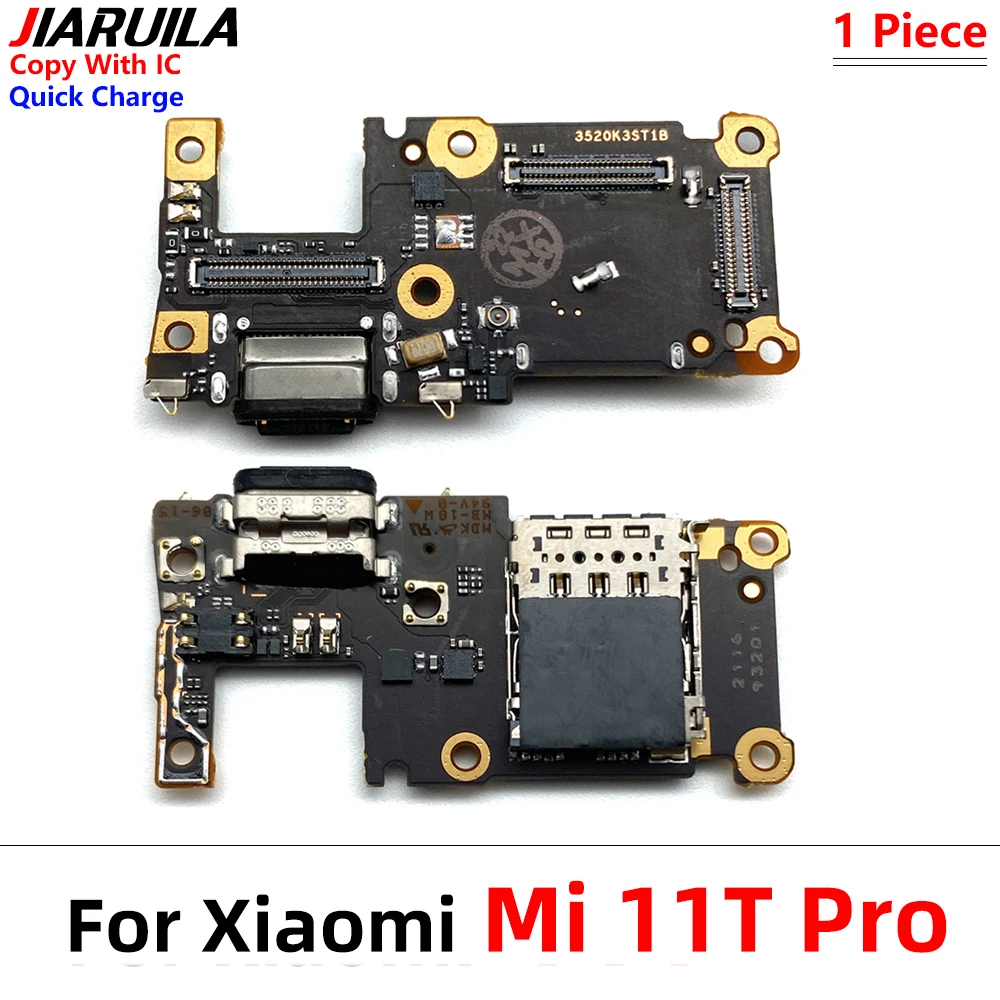Xiaomi Mi 11t pro 11tpro 11用の柔軟なケーブル,USB充電ポート,マイク
