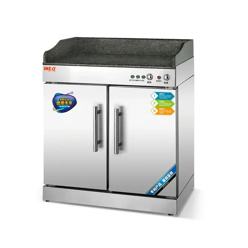 Commercial Freestanding Single Door Stainless Steel Hotel Tableware Disinfection Sterilization Cabinet 5