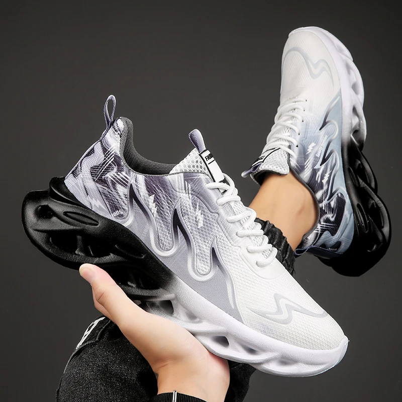 Description Picture 2 of itemRunning Shoes Men Lightweight Breathable Soft Casual Tennis Shoes Fashion Mesh Breathable Sneakers for Men