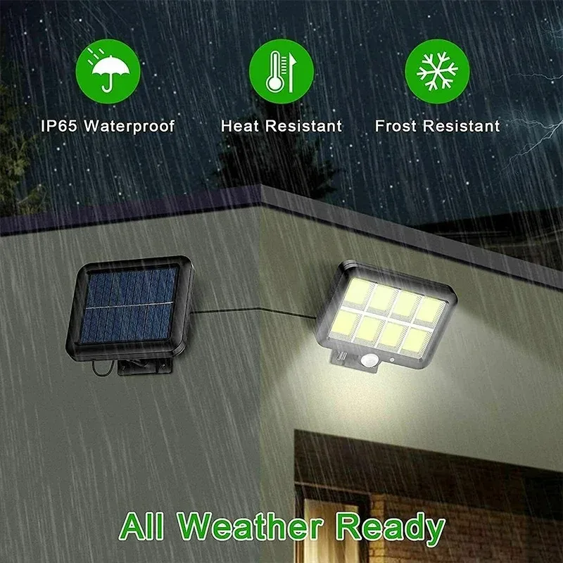 Description Picture 4 of itemSolar Split Wall Lamp 3 Modes IP65 Waterproof 160COB Motion Sensor Garden Street Light Solar charging Lamp Garden Security Light