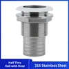 Alastin 316 Stainless Steel Thru Hull Fitting Outlet Drain Hose Pipe Boat Accessories Drain Plug Kit 1