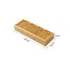 Wooden Storage Box Cutlery Organizer Kitchen Utensil Storage Box Drawer Knife Fork and Spoon Compartment 5