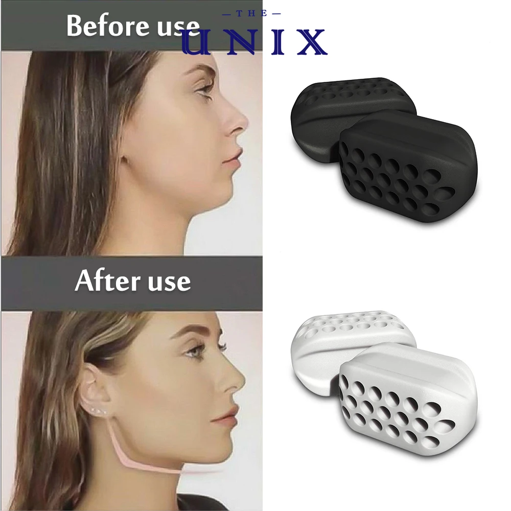 2pcs JawLine Exerciser Ball Facial Jaw Muscle Toner Trainin Fitness Anti-aging Food-grade Silica Face Chin Cheek Lifting Slimmin